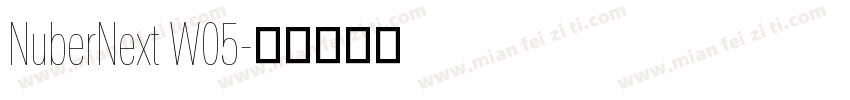 NuberNext W05字体转换